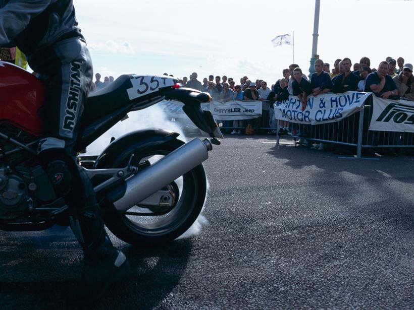 Burnout at Brighton Speed Trials