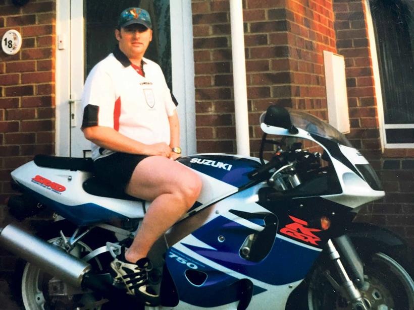 David back in 1998 on his Suzuki GSX-R750