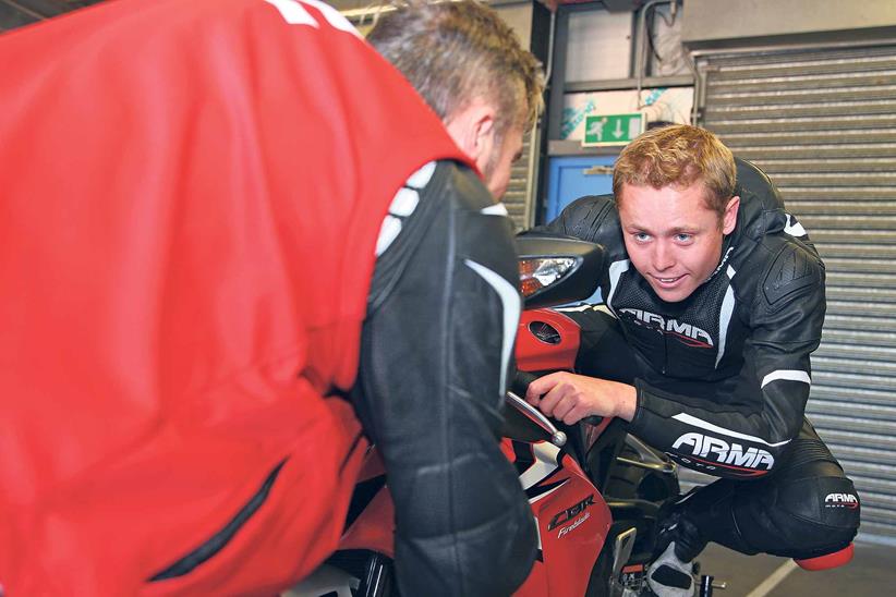 Learning body position at the Ron Haslam Race School