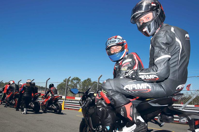 Pillion lap with Ron Haslam