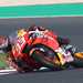 Marc Marquez, pictured in Qatar, was quickest in the morning at Jerez