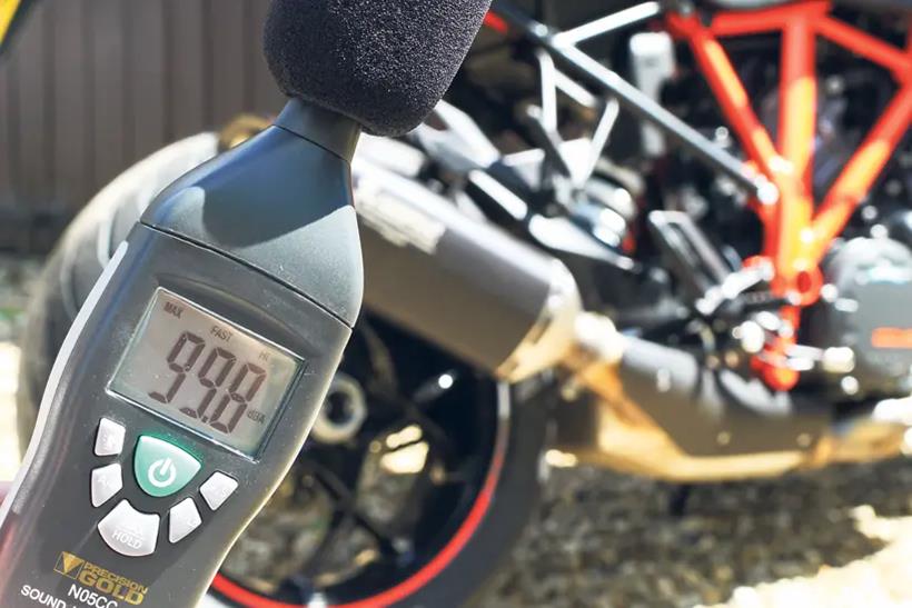 Motorcycle noise testing