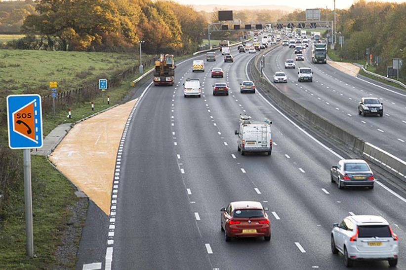 A smart motorway emergency lay-by