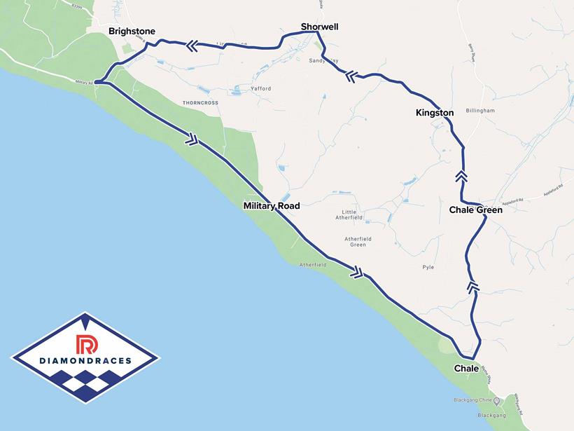 A map of the proposed Diamond Races course