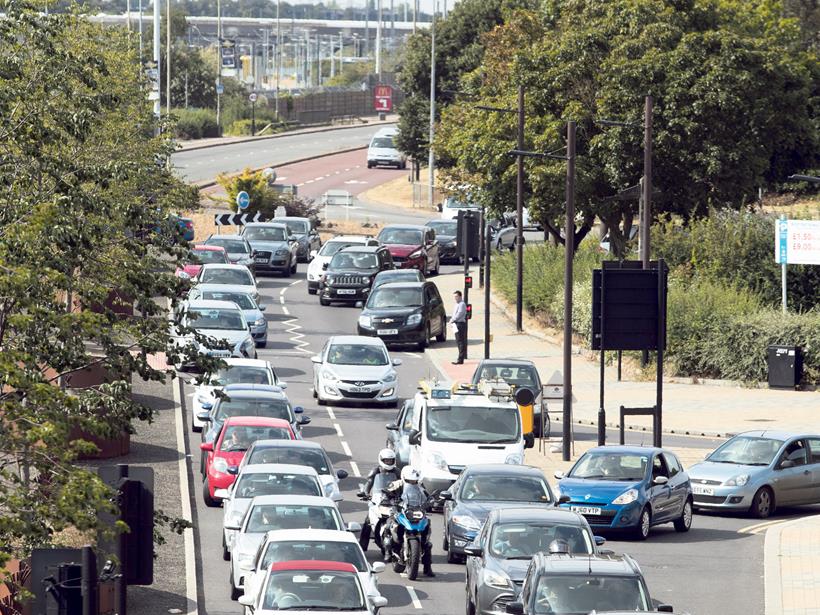 Filtering on a motorcycle is legal and often safer than sitting in traffic queues