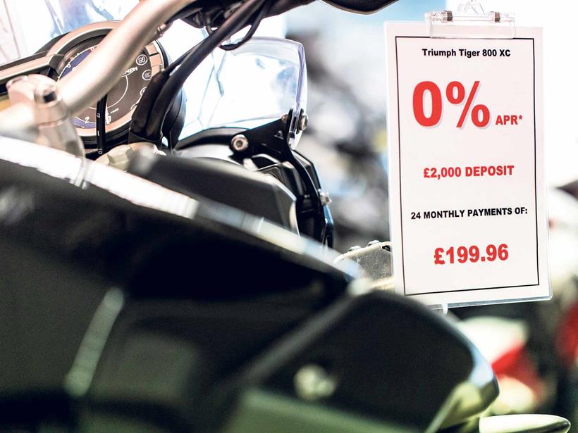 A range of offers are currently available on motorcycles