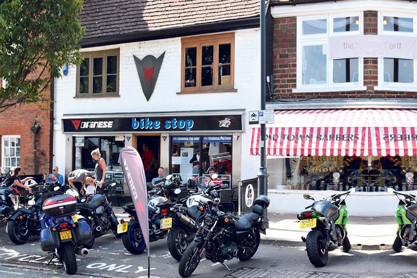 Bike Stop shop and café in Stevenage