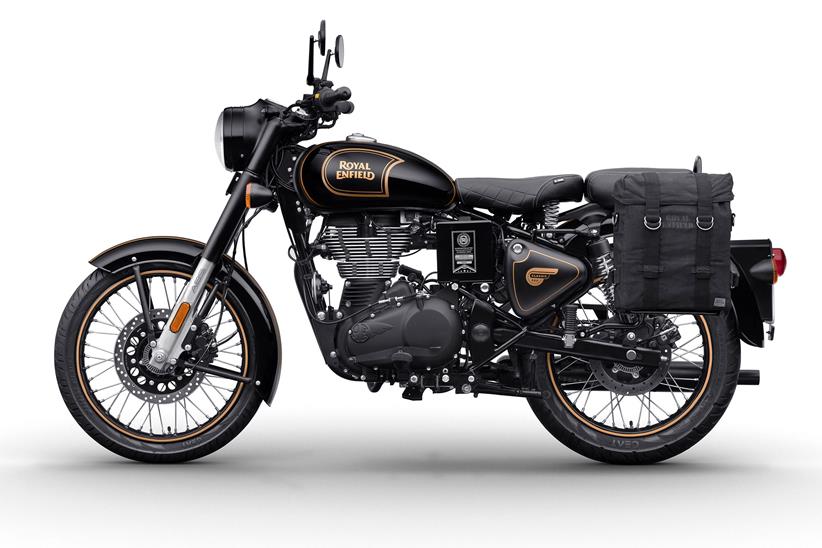 Royal Enfield Tribute Black left profile