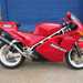 A side view of the Ducati 851 formerly owned by James May and Richard Hammond