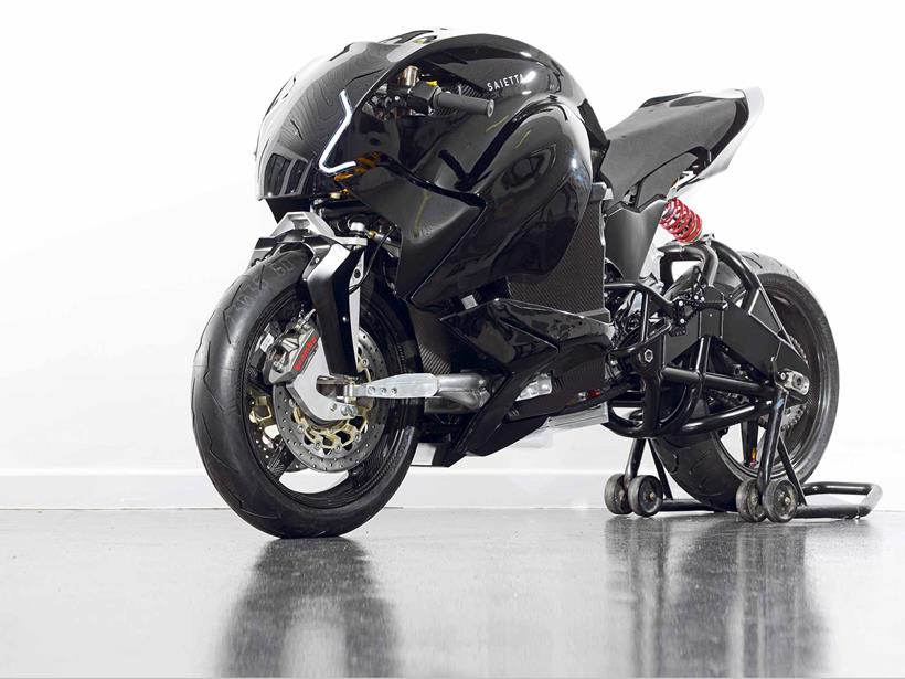 The prototype Saietta NGS electric superbike