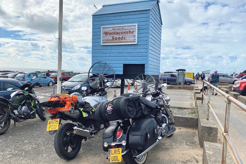 Parked at Woolacombe Sands