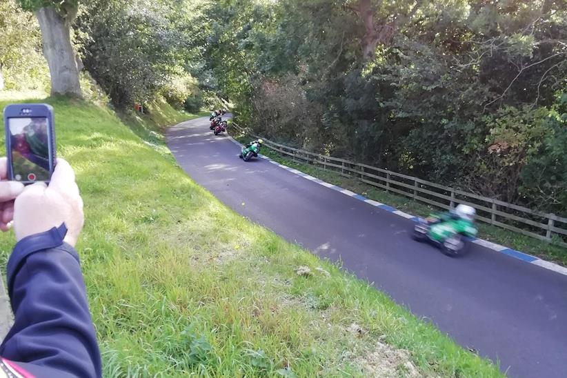 Bikes racing at Oliver's Mount