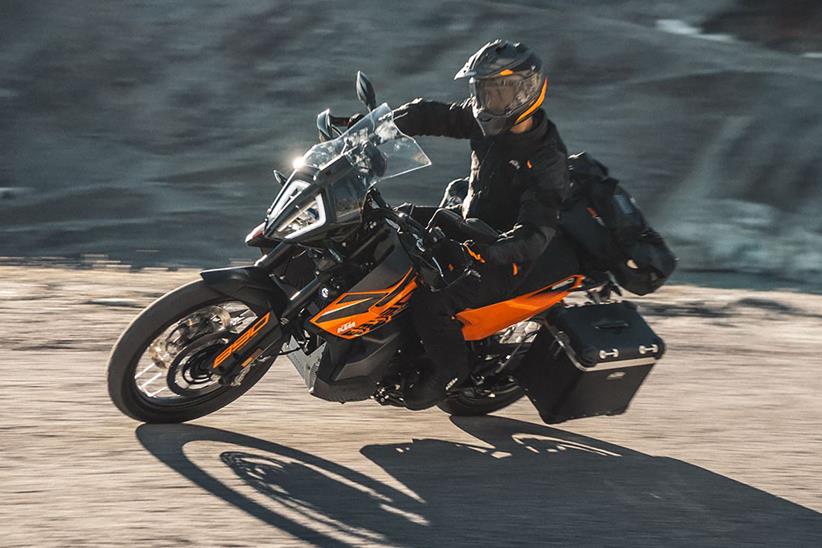 KTM 890 Adventure gravel road