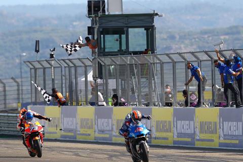 MotoGP: Alex Rins beats Alex Marquez at Aragon to become eighth different winner in 2020