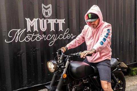 Former Dirty Sanchez star Mathew Pritchard teams up with Mutt to get bike licence