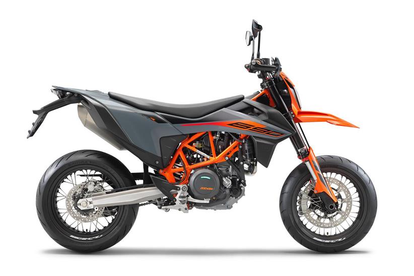 2021 KTM 690 SMC R left side