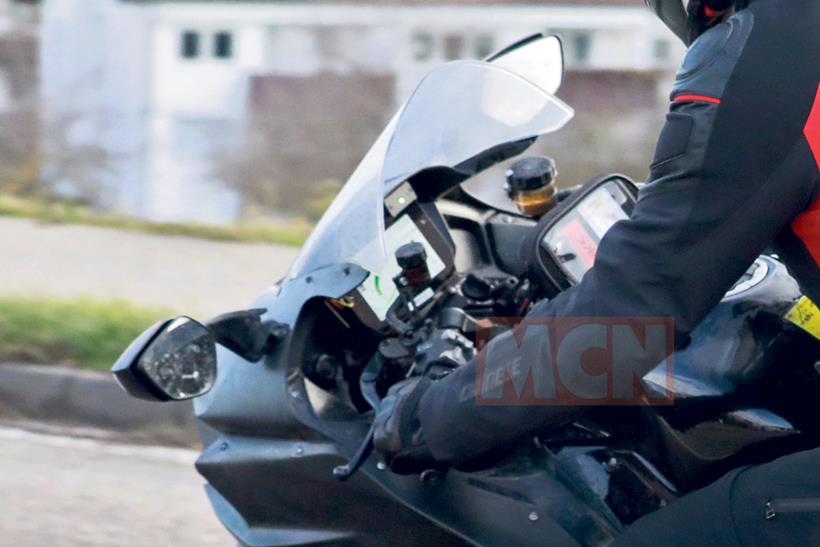 Kawasaki H2 SX spied in testing