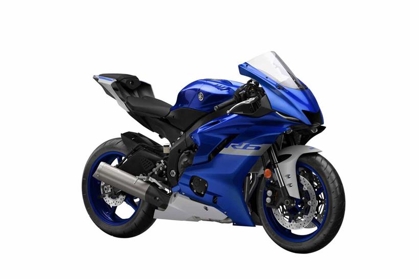 A side view of the Yamaha R6 Race