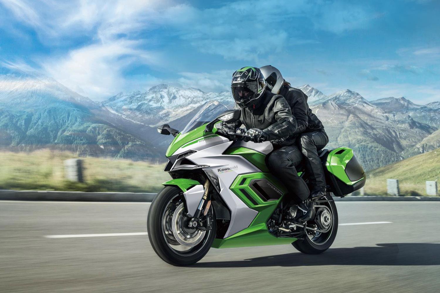 Petrol-electric bike 