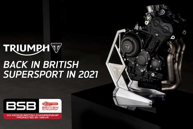 Triumph are back with an official factory team in British Supersport