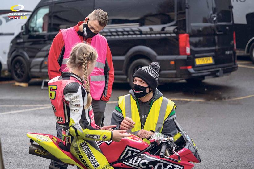 Peter Hickman is on hand to advise young riders