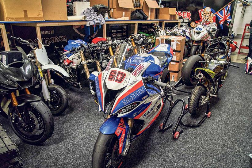 Plenty of cool kit can be found at Peter Hickman Racing HQ