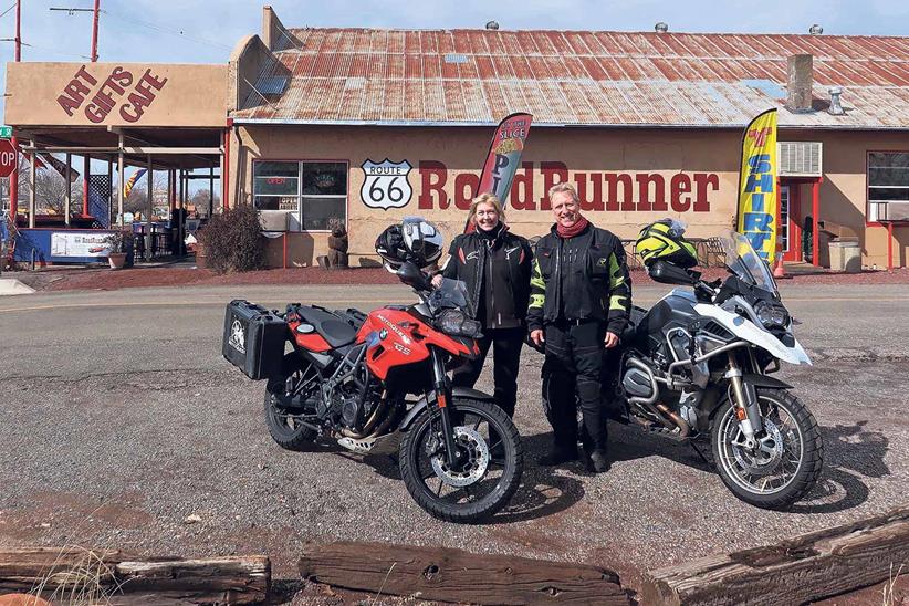 Sue and her husband Brian have ridden on Route 66