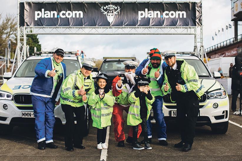 IOM police at the Santa's on a Bike 2019 start line