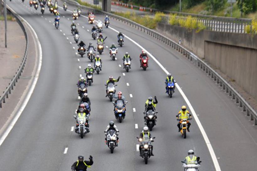 Parking protest on M25