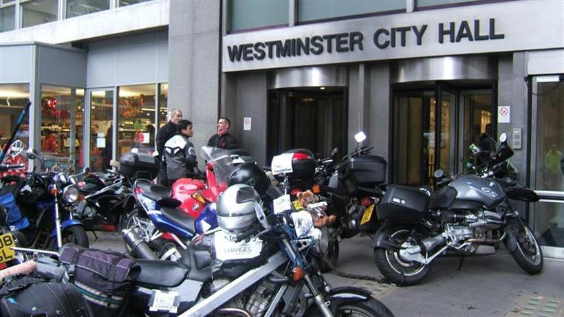 Westminster City Hall parking protest