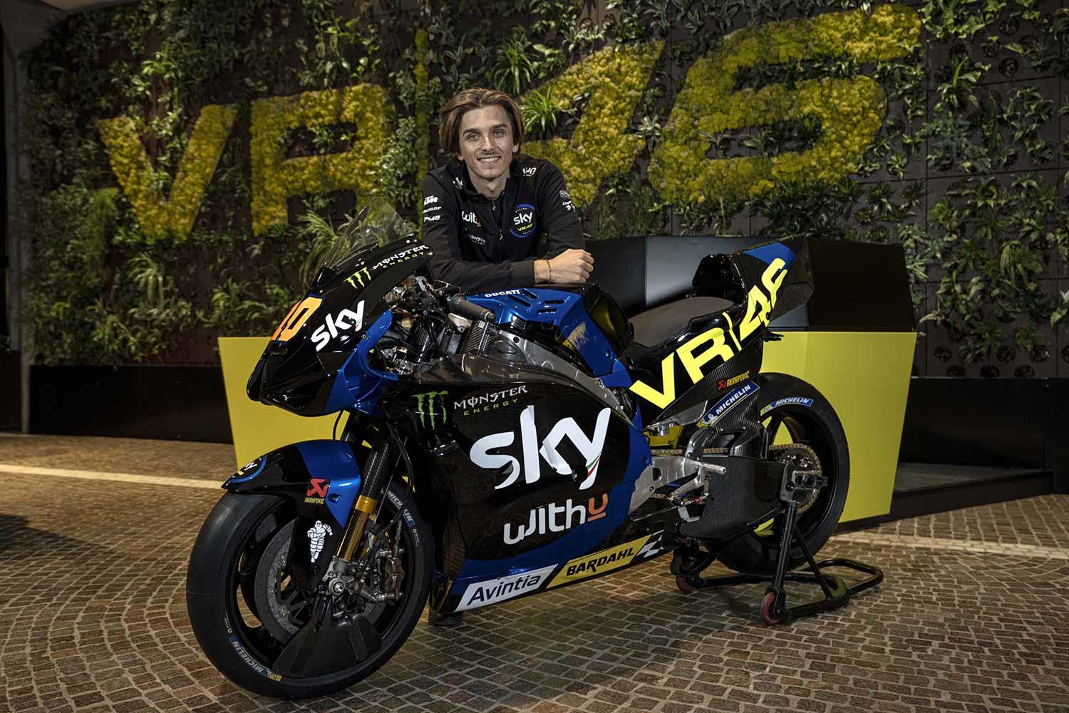MotoGP Luca Marini unveils first-ever SKY Racing Team VR46 MotoGP bike MCN