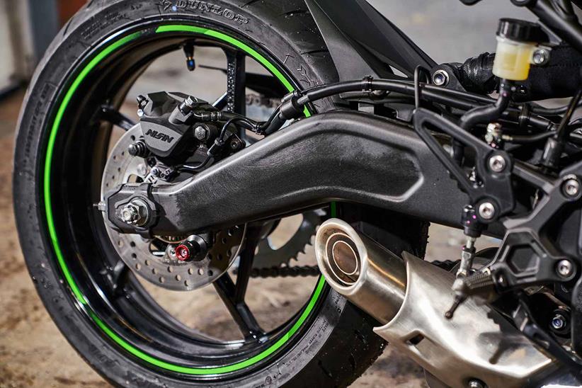 The Kawasaki Ninja ZX-25R gets an underslung exhaust