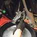 Washing motorcycle brake caliper