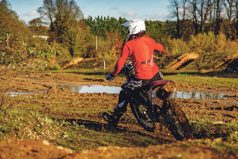 It's amazing how quickly you start to feel at home riding in the mud