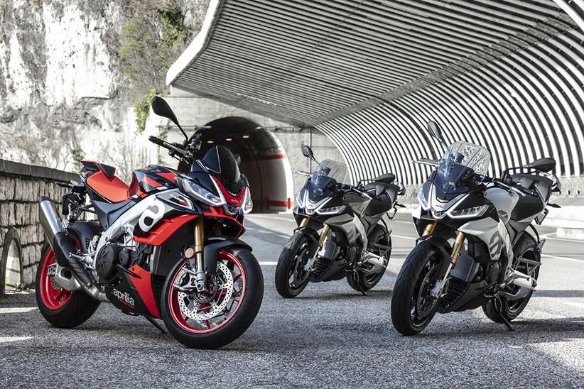 The 2021 Aprilia Tuono V4 range will arrive in dealers in April