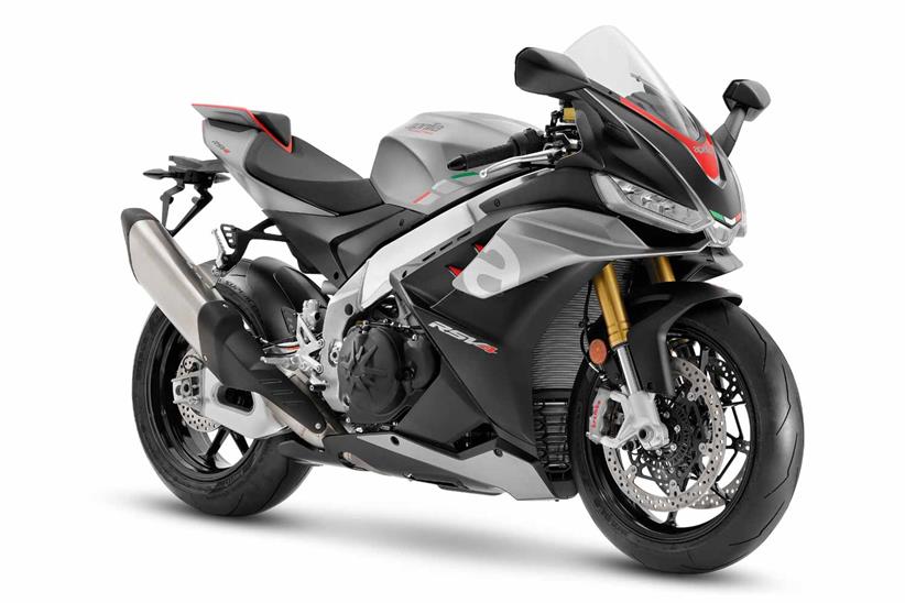 A front view of the 2021 Aprilia RSV4