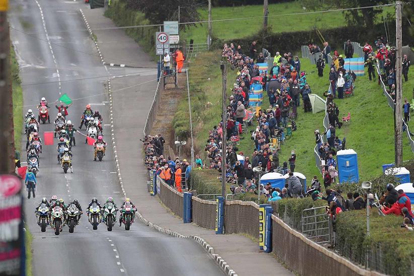 The Superbike race gets underway at last year's Cookstown 100