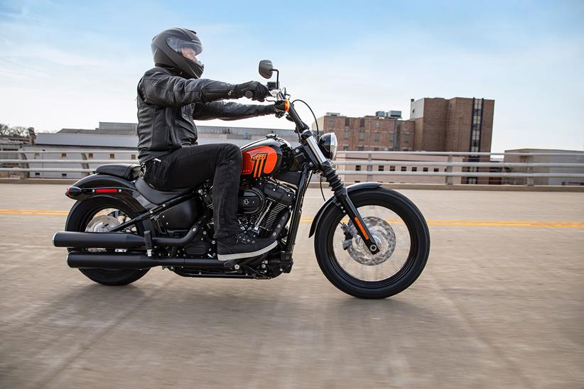 Harley-Davidson Street Bob 114 on the road