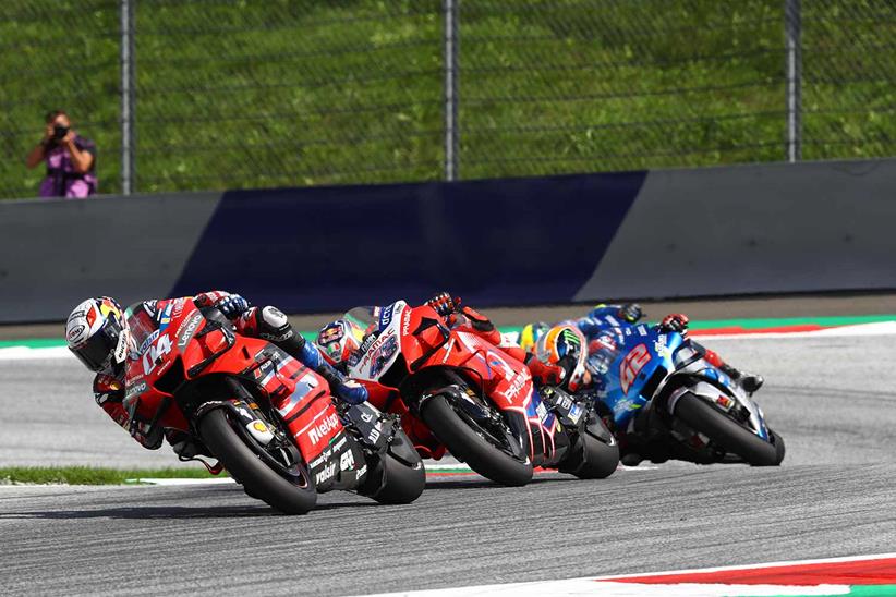 Andrea Dovizioso and Jack Miller represent Ducati at the Red Bull Ring last year