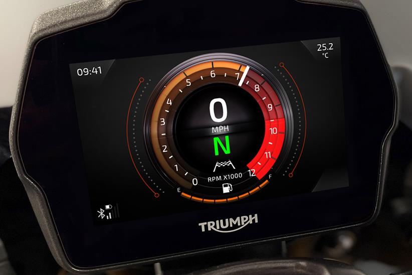 2021 Triumph Speed Triple 1200 RS dash