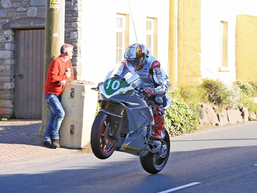 Peter Hickman at the Isle of Man TT