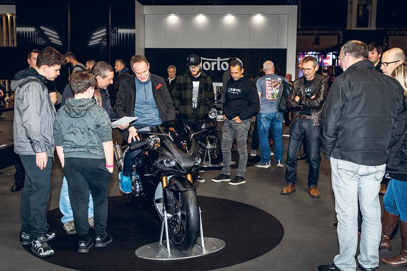 Norton's stand at Motorcycle Live 2021