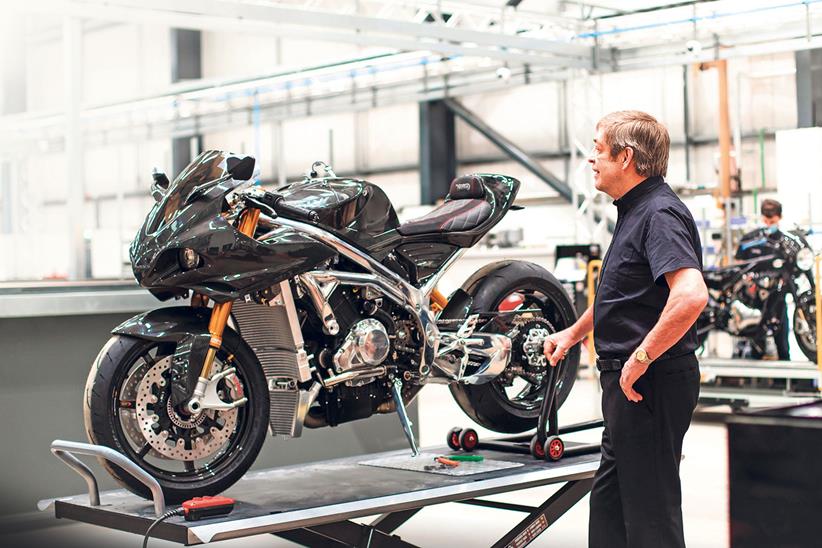 Norton Interim CEO John Russell in the new factory