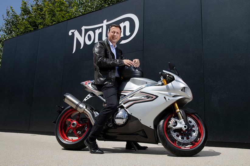 Norton CEO sat on the V4SV superbike