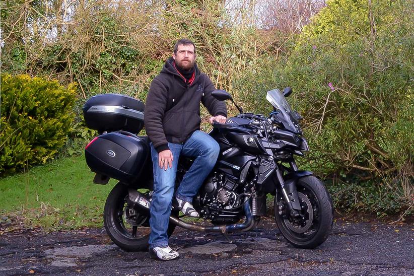 Dean Jewell has been packing in the miles on his Yamaha MT-10