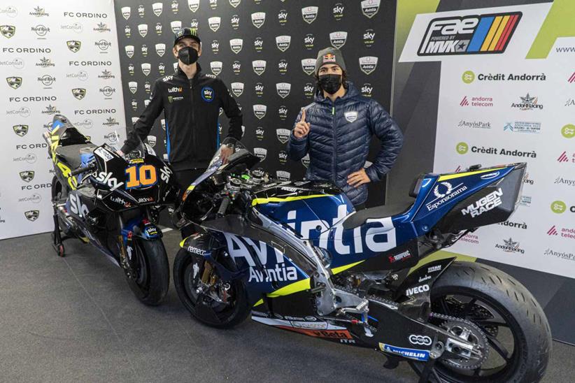 Luca Marini and Enea Bastianini unveil their respective Avintia liveries