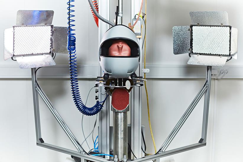 MIPS helmet test rig