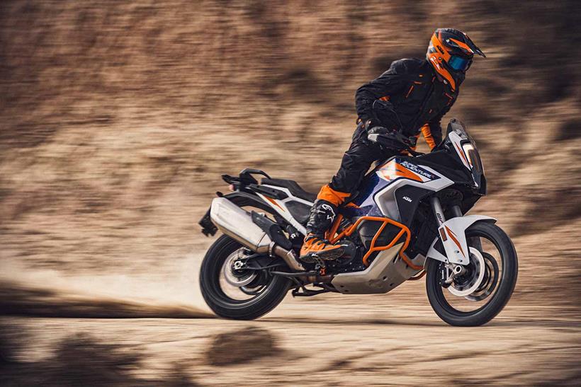 Sliding the KTM 1290 Super Adventure R off-road