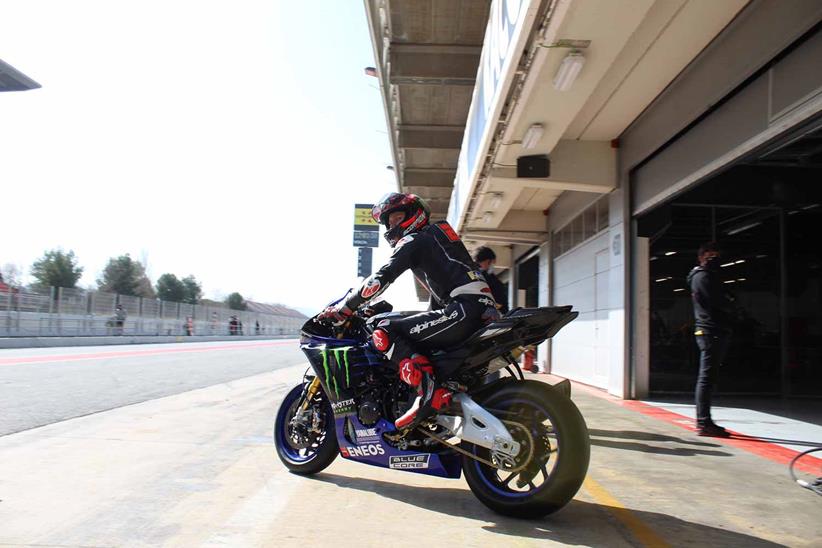 Fabio Quartararo heads out at Barcelona (Credit: Circuit de Barcelona-Catalunya)