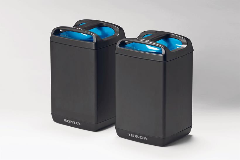 Honda swappable bike batteries